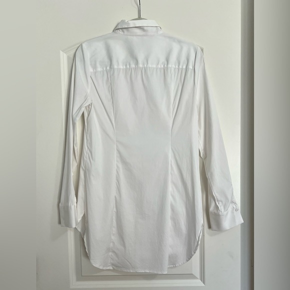 WHBM - White Long Sleeve Button Down Tunic - Picture 5 of 7